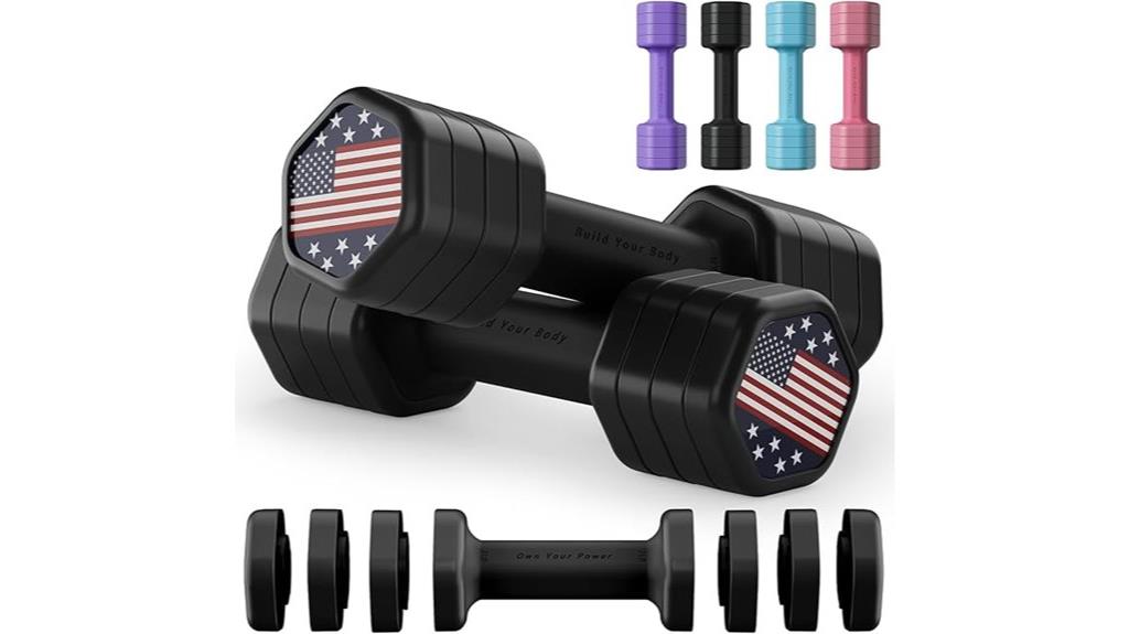adjustable dumbbell set