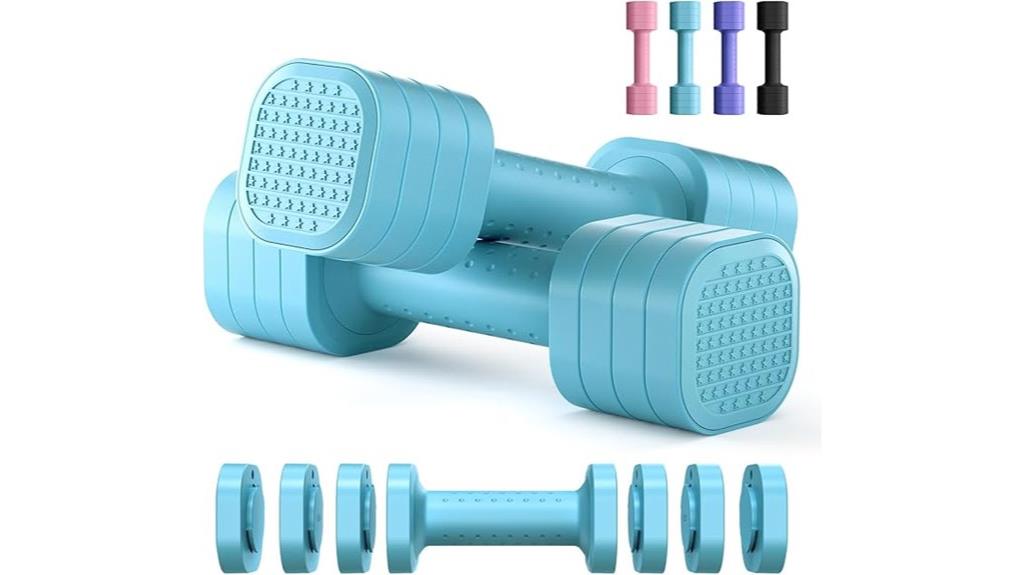 adjustable dumbbell set