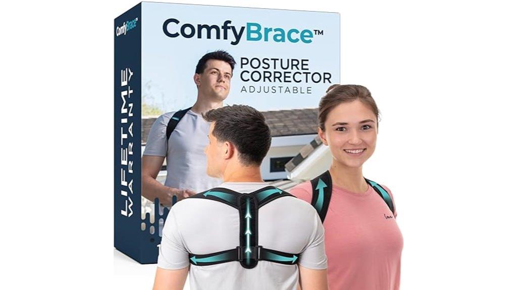 adjustable posture support brace