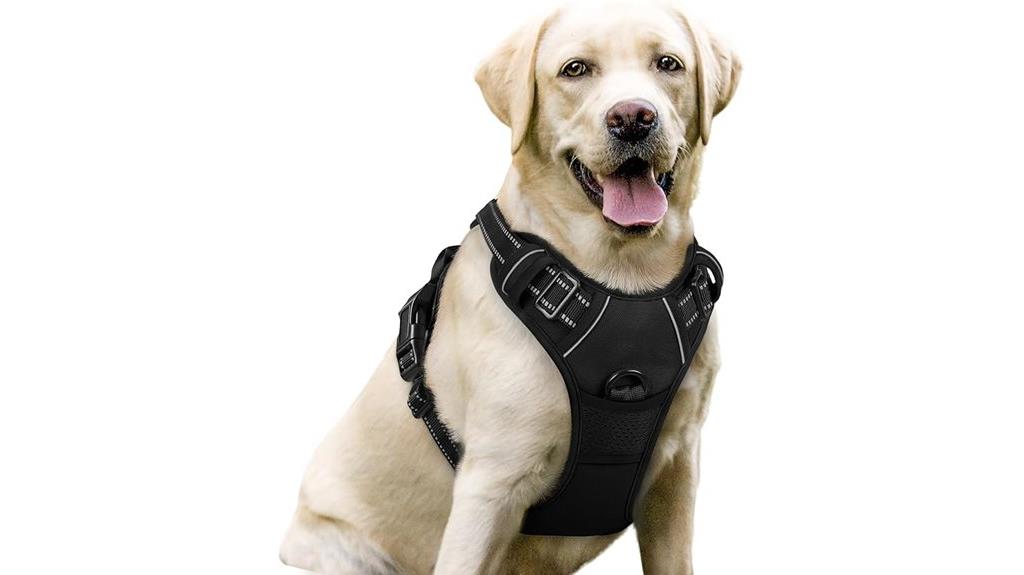 adjustable reflective dog harness