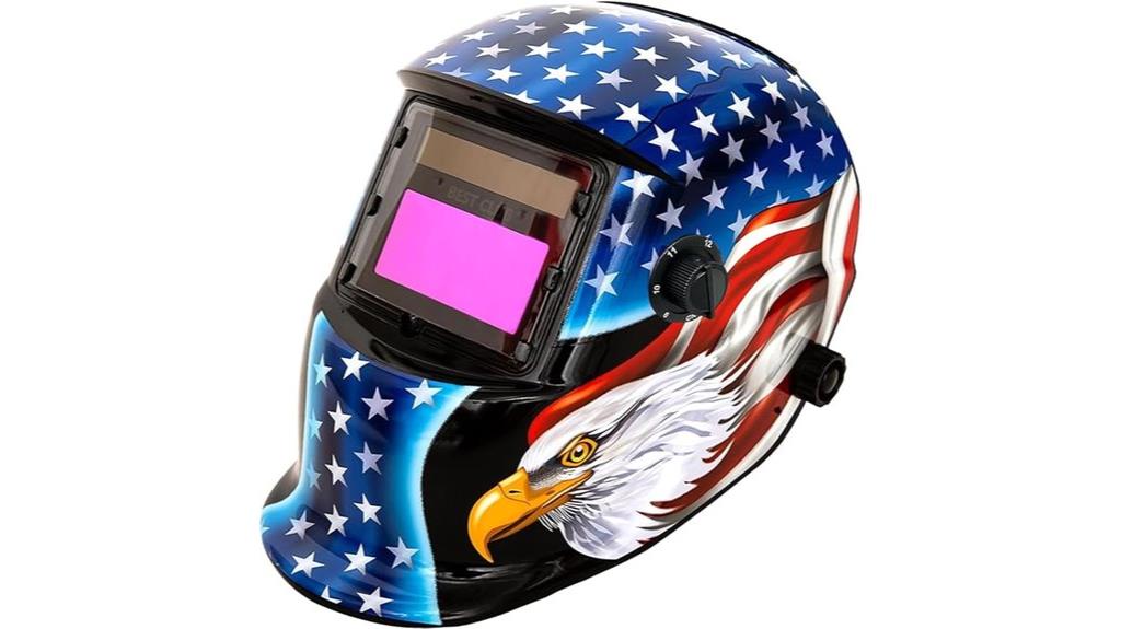 adjustable shade welding helmet