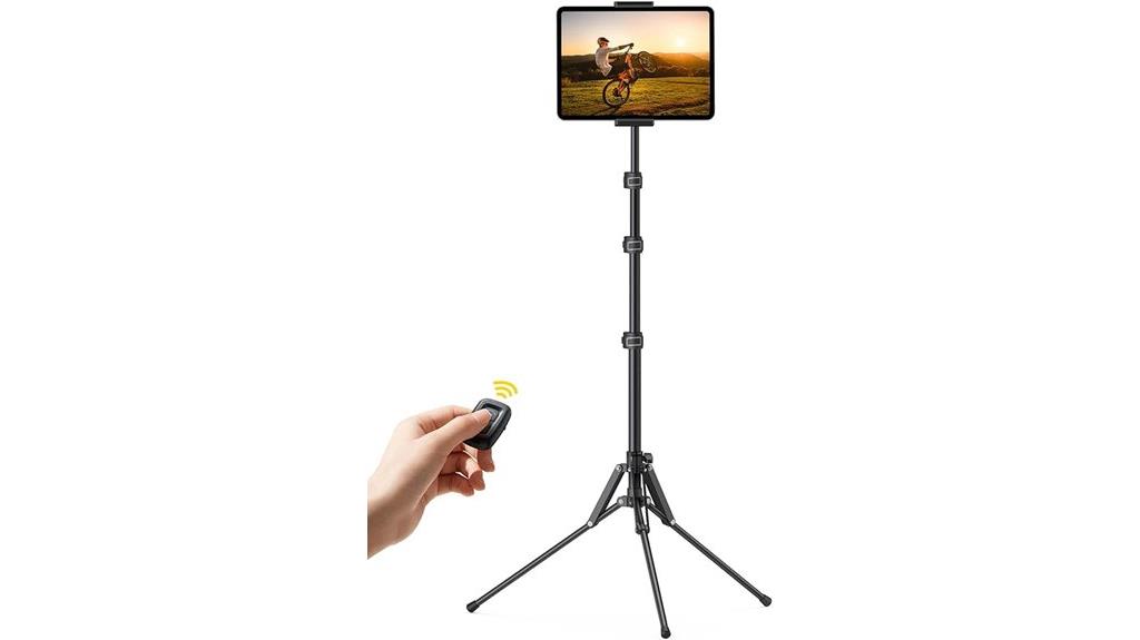 adjustable tablet tripod stand