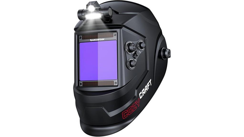 arccaptain auto darkening helmet