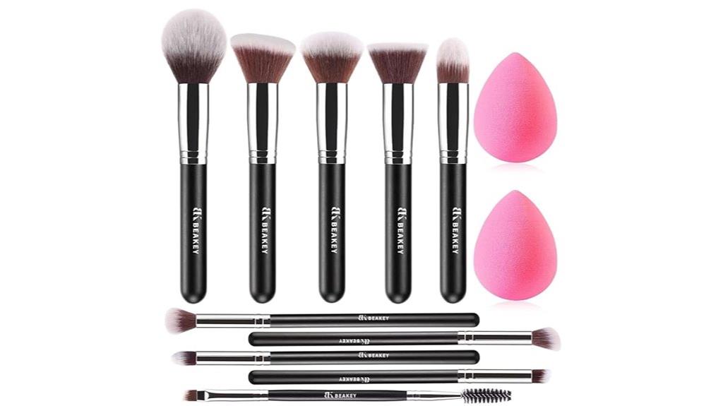 beakey makeup brush set