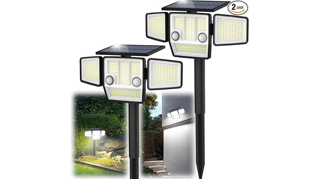 bright solar motion lights