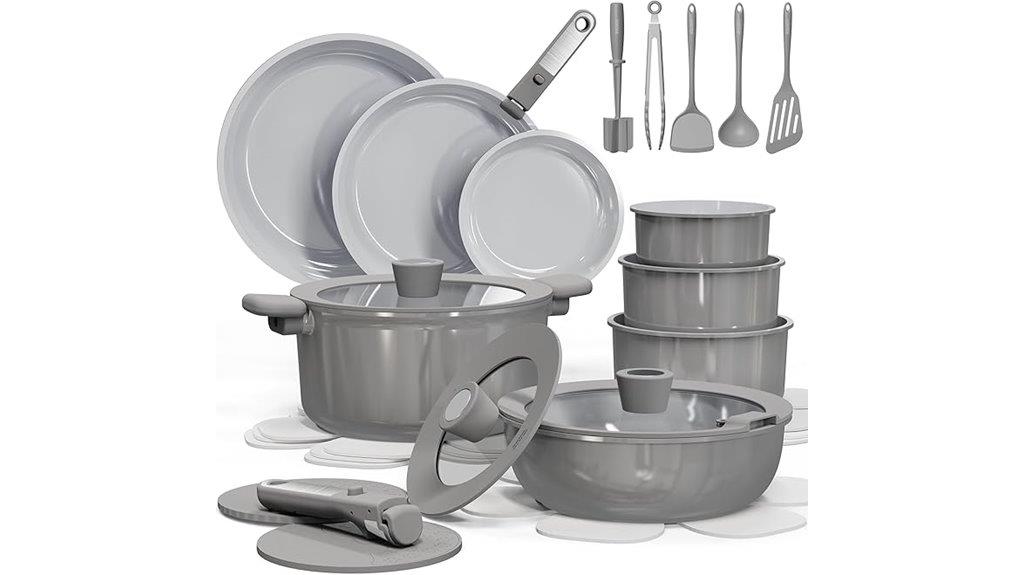 ceramic nonstick cookware set