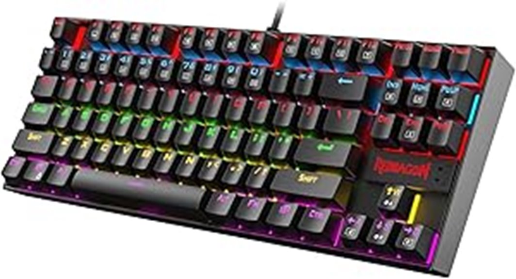 compact mechanical gaming keyboard