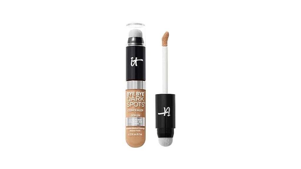 concealer and brightening serum
