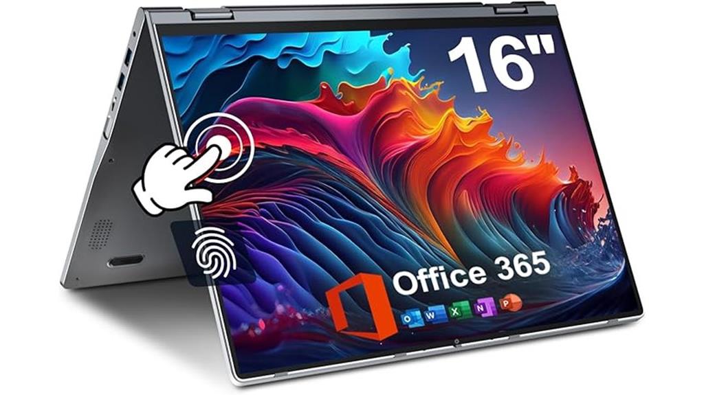 convertible 16 inch touchscreen laptop