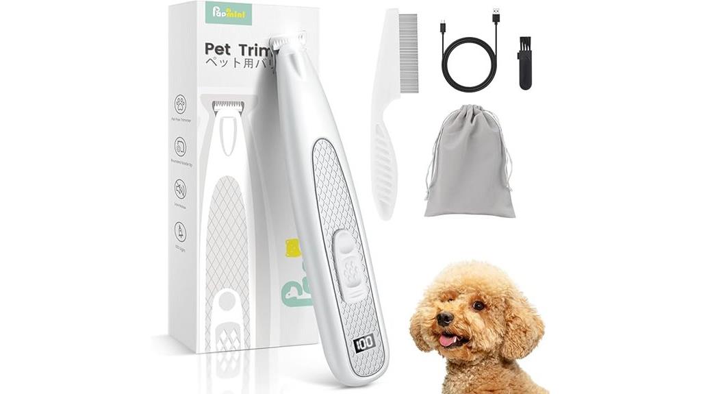 cordless led pet trimmer