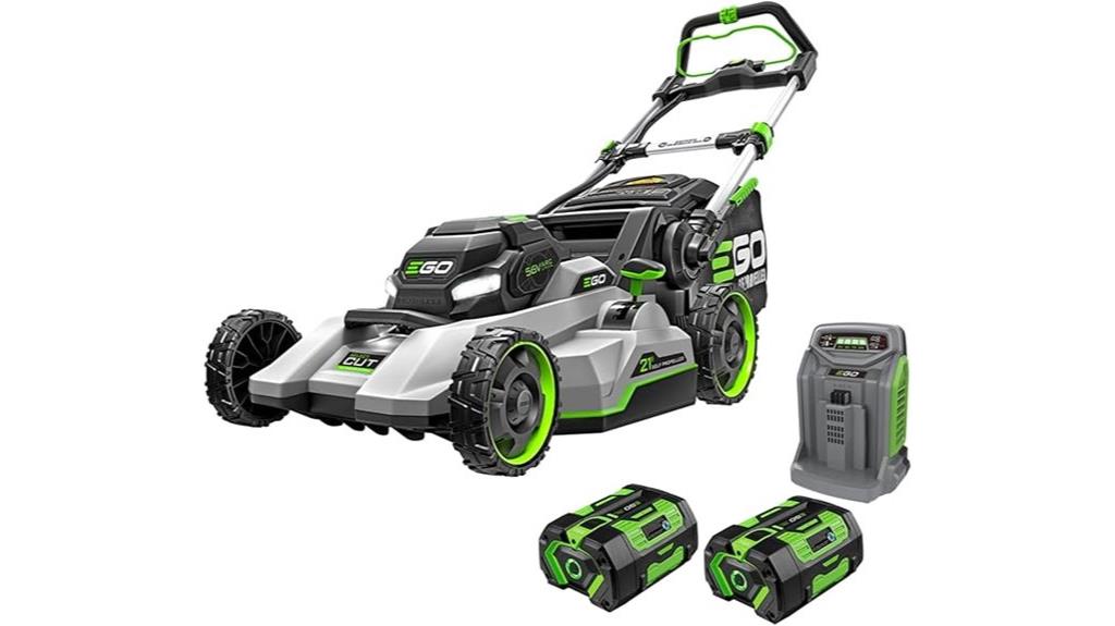 cordless mower with batteries