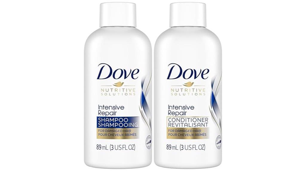 dove travel shampoo set