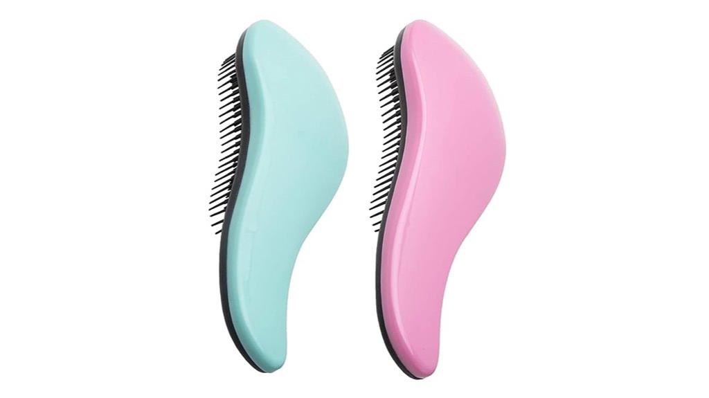 dual pack detangling brushes