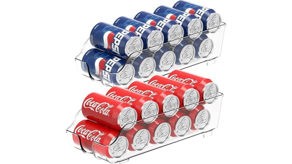 dual soda can organizers