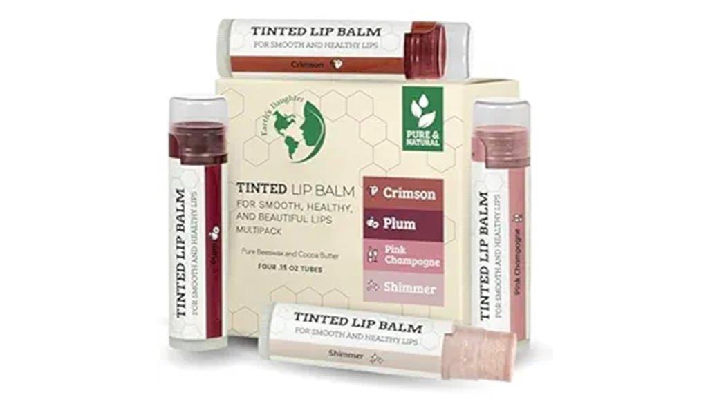 earth tone lip balm set