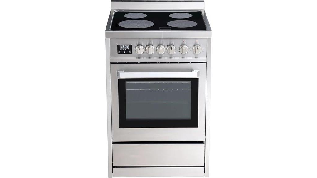 electric 5 burner airfry range