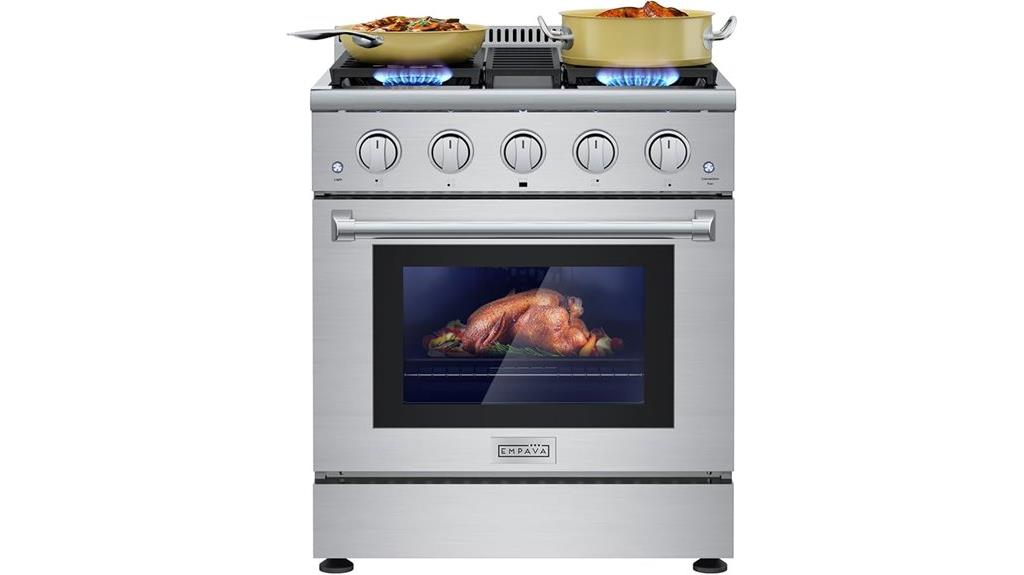 empava 30 inch gas range