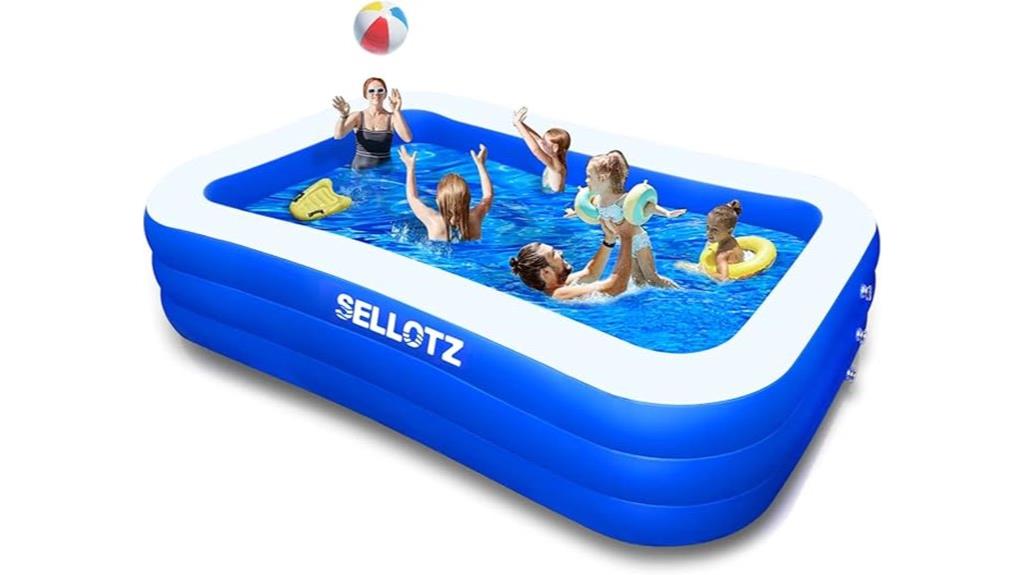family sized inflatable pool