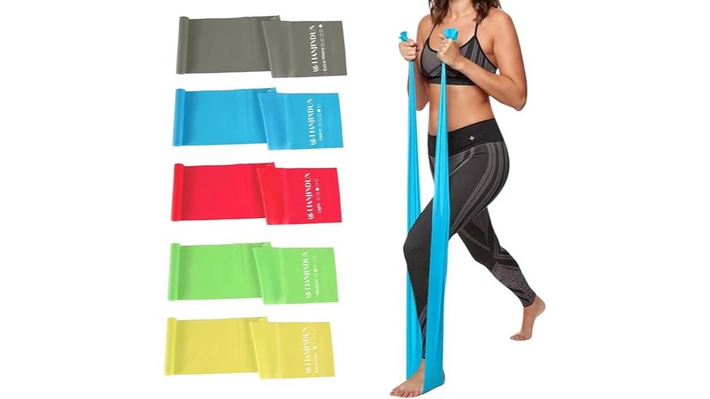 five piece resistance bands