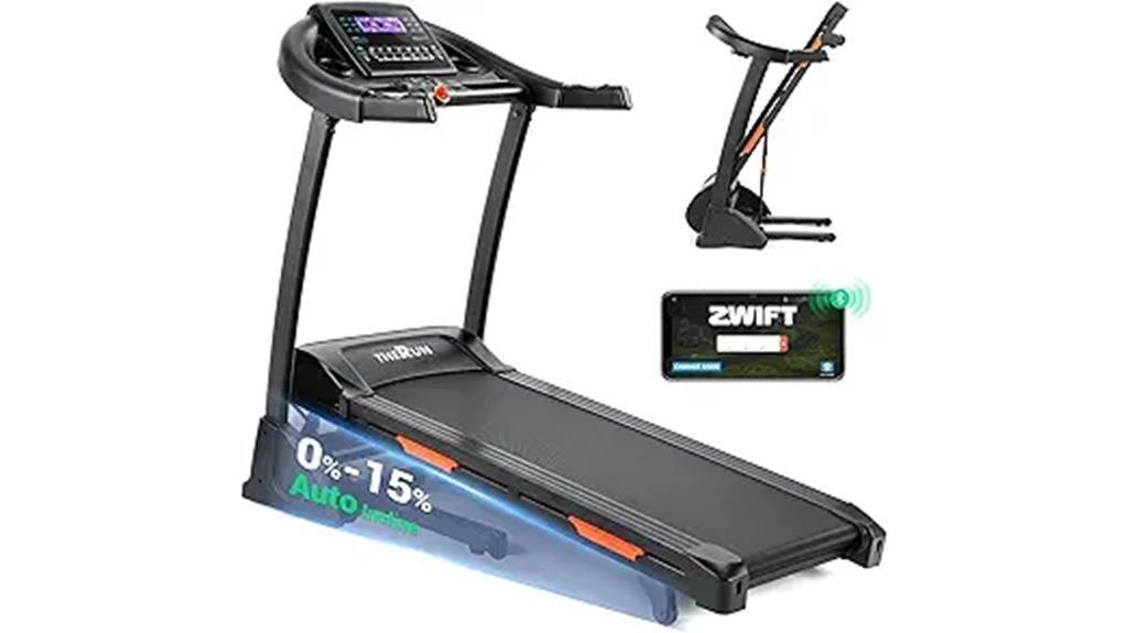 foldable incline treadmill with heart rate