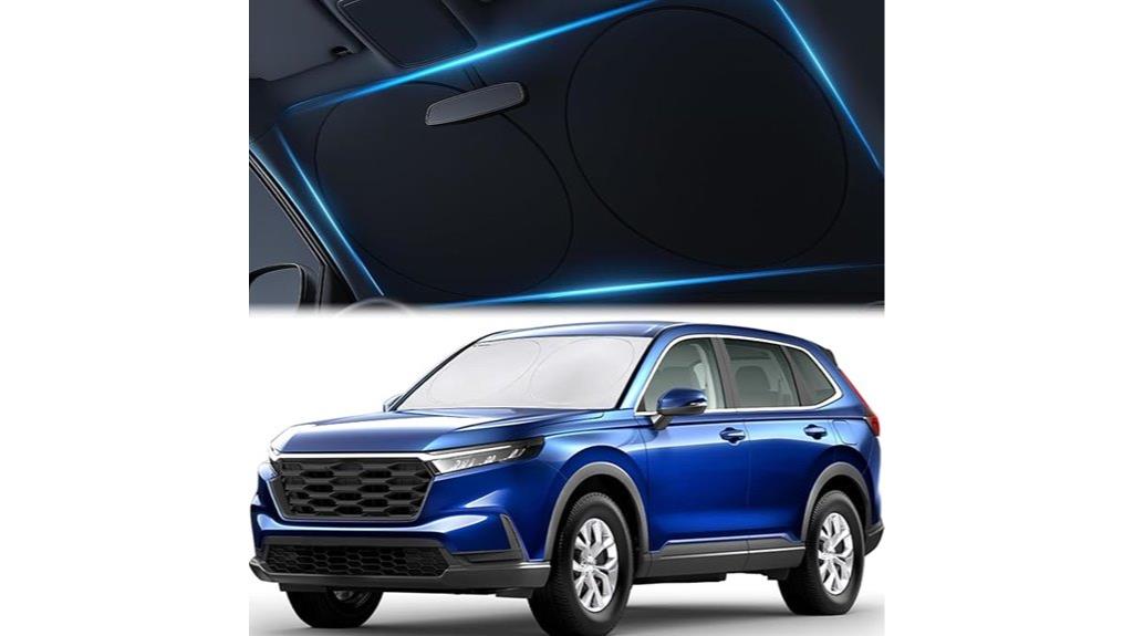 foldable uv sunshade for vehicles