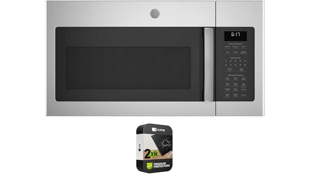 ge stainless steel microwave