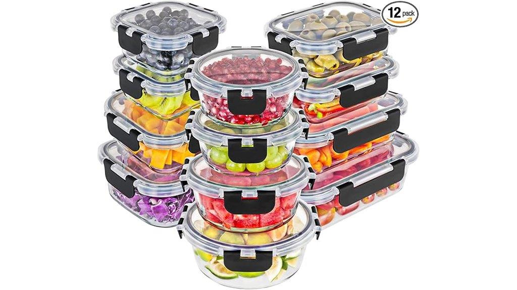 glass storage containers set