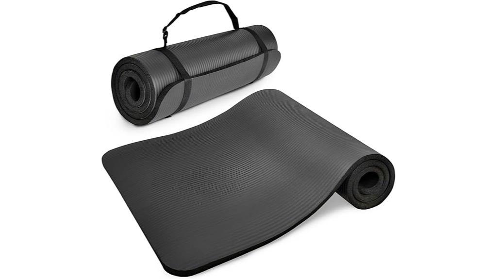 gray 71x24 yoga mat
