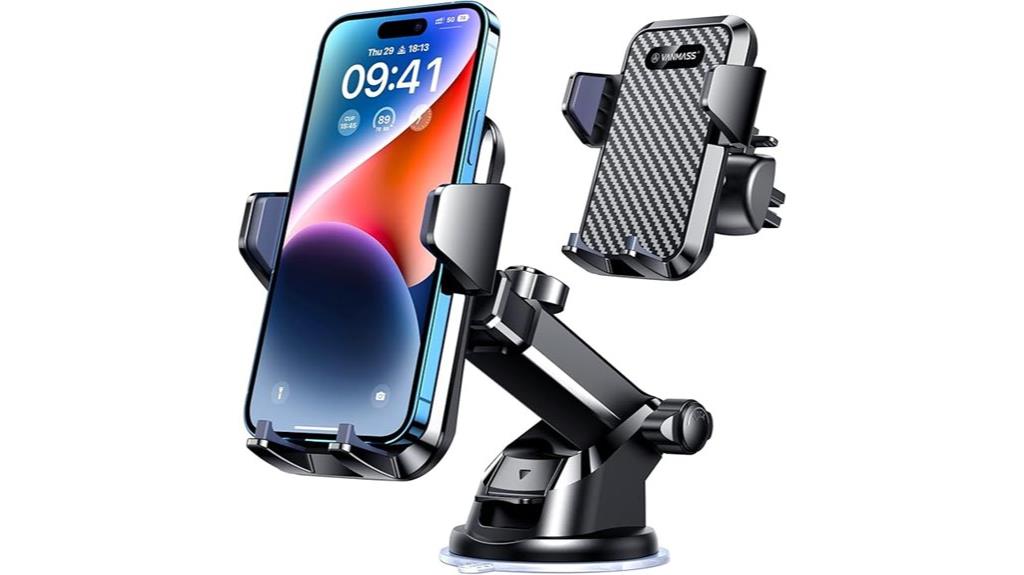 heavy duty dashboard phone mount