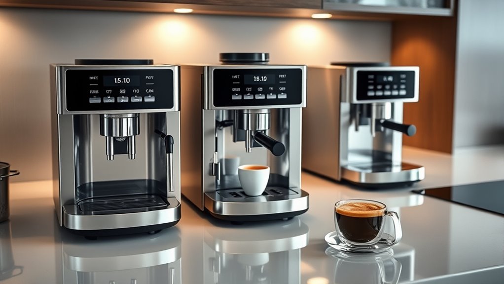 high end built in coffee features