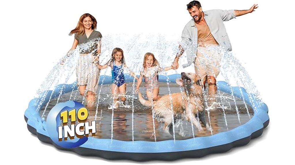 kids and dogs splash pad