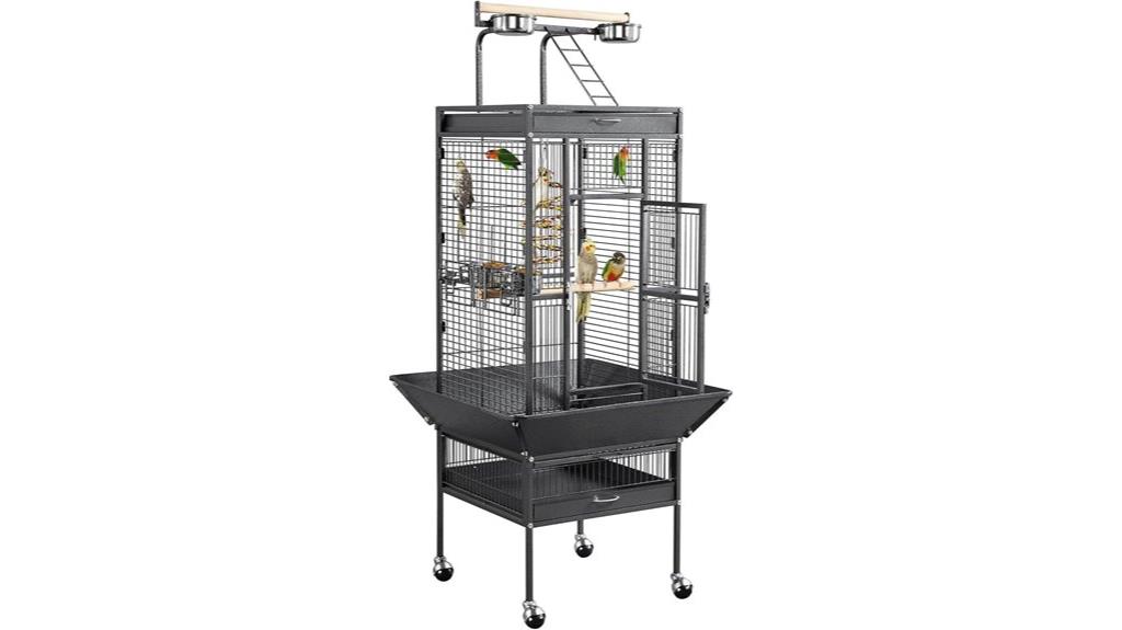 large 61 inch iron cage