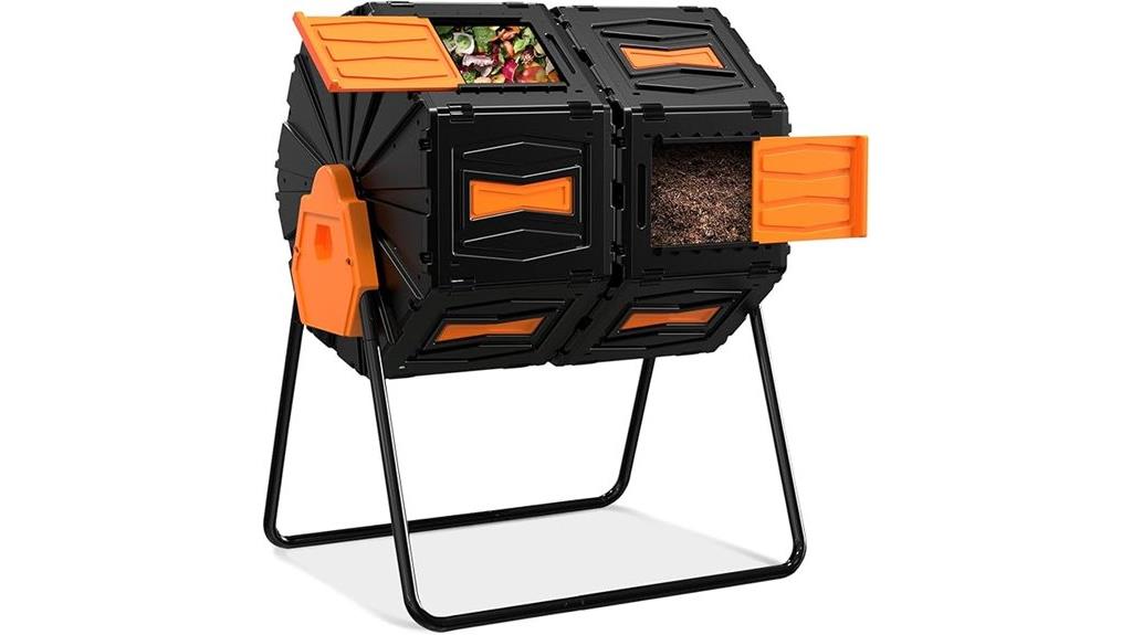 large dual chamber composter
