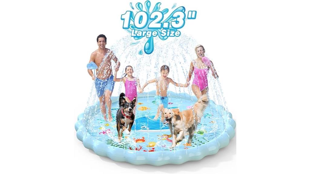 large kids sprinkler mat