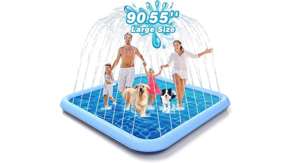 large kids water play mat