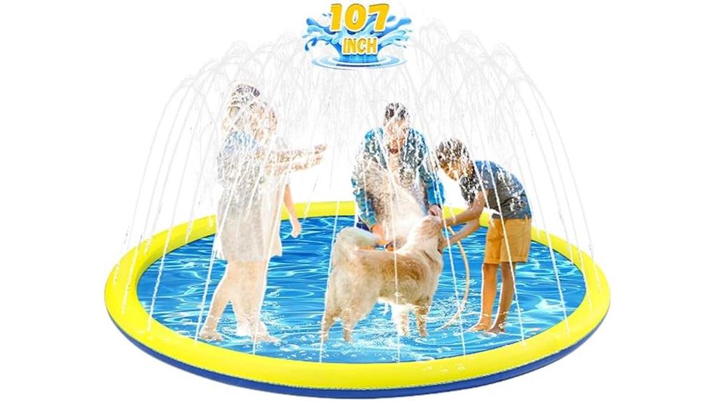 large non slip splash pad
