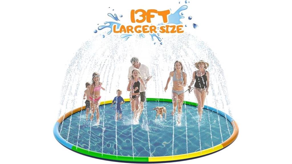 large outdoor dog kids splash