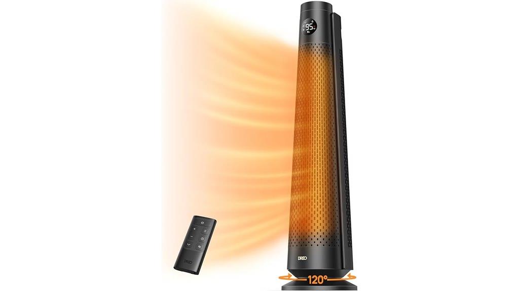 large room heater with remote