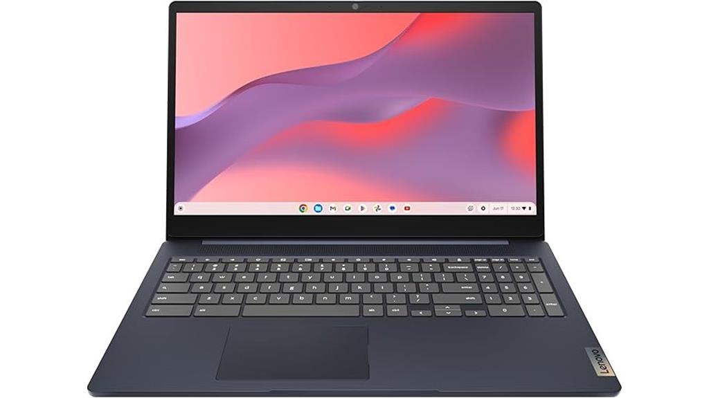 lenovo chromebook with 15 6 inch display