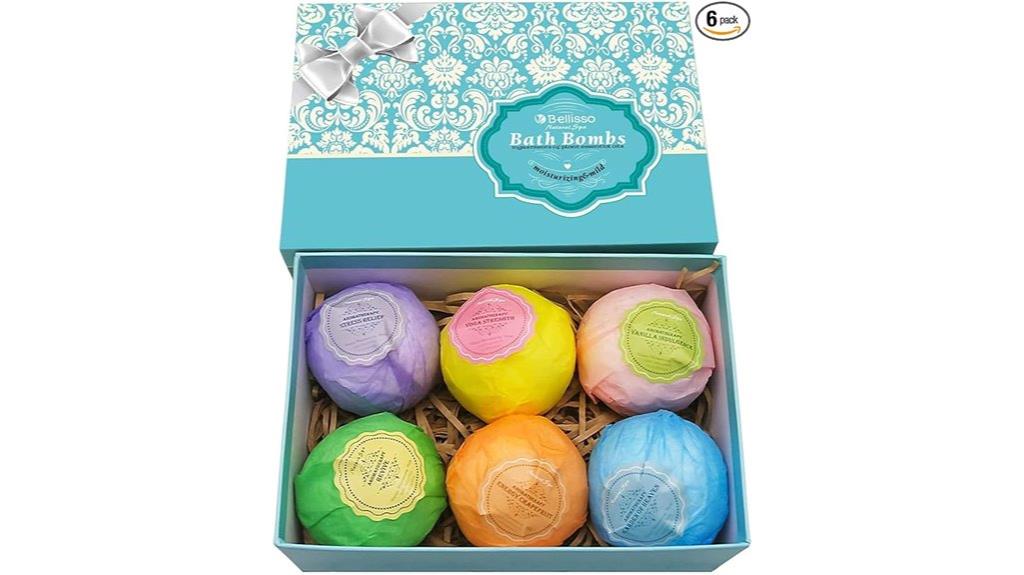 luxury bath bombs set