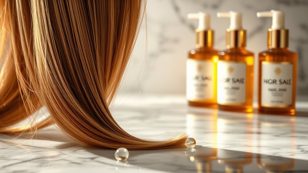 luxury hair oil selection