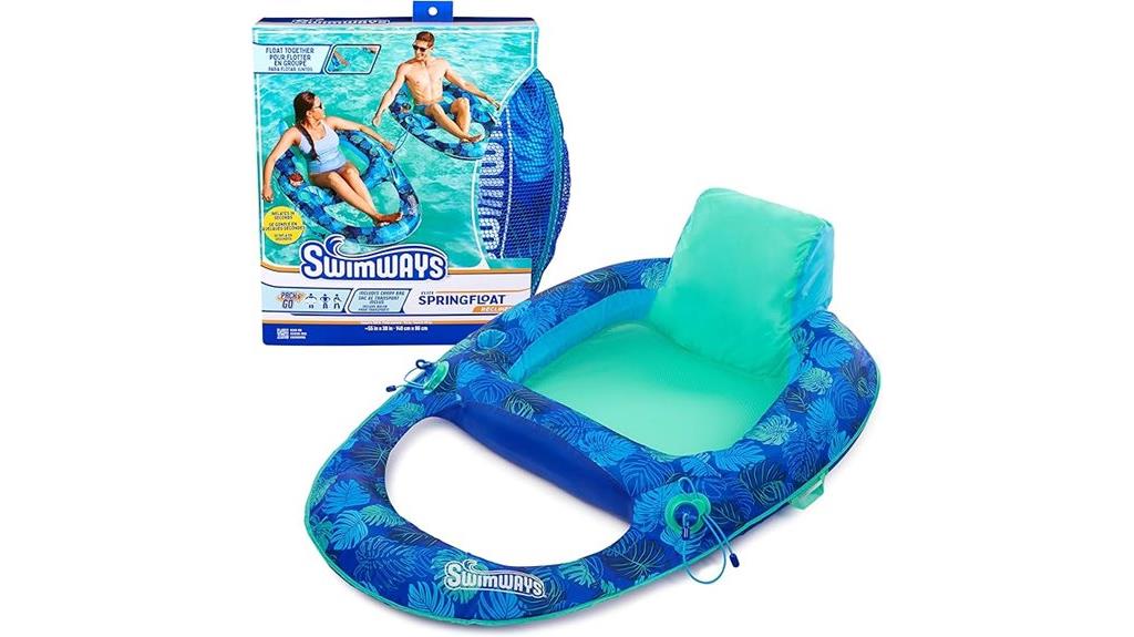 luxury inflatable pool recliner