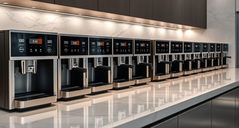 luxury kitchen coffee machines