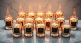 luxury layered scented candles