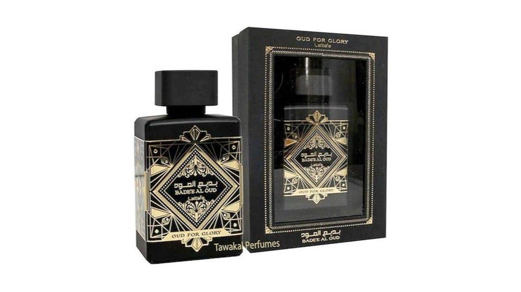 luxury oud perfume bottle