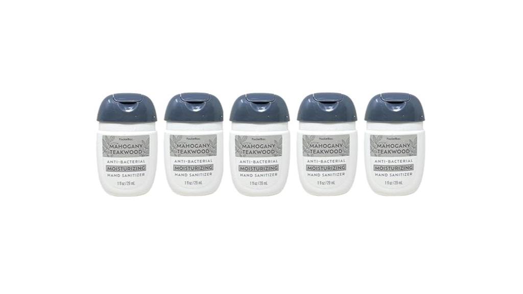mini mahogany teakwood sanitizer bundle
