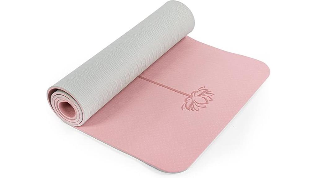 non slip yoga mat with accessories