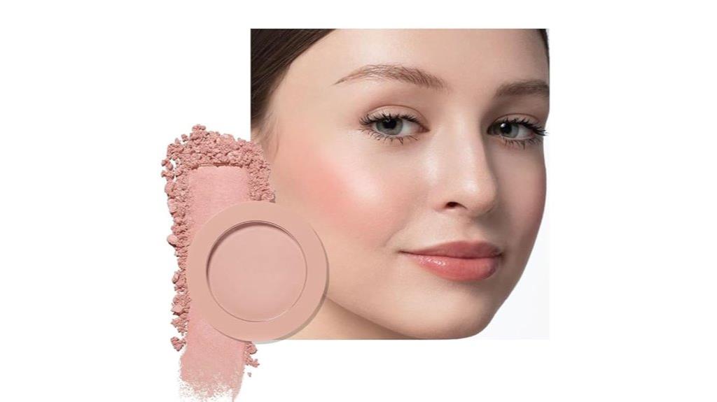 nude beige matte blush