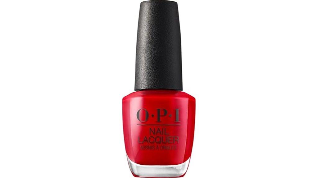 opi light red nail polish