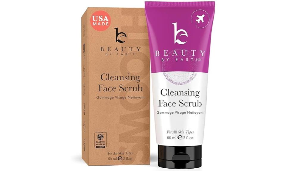 organic facial exfoliating scrub